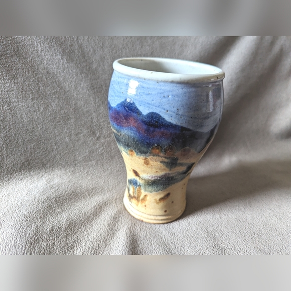 Studio Art Pottery vase coffee mug Old Faithful Fire Hole Pottery Carl Sheehan - Picture 4 of 9